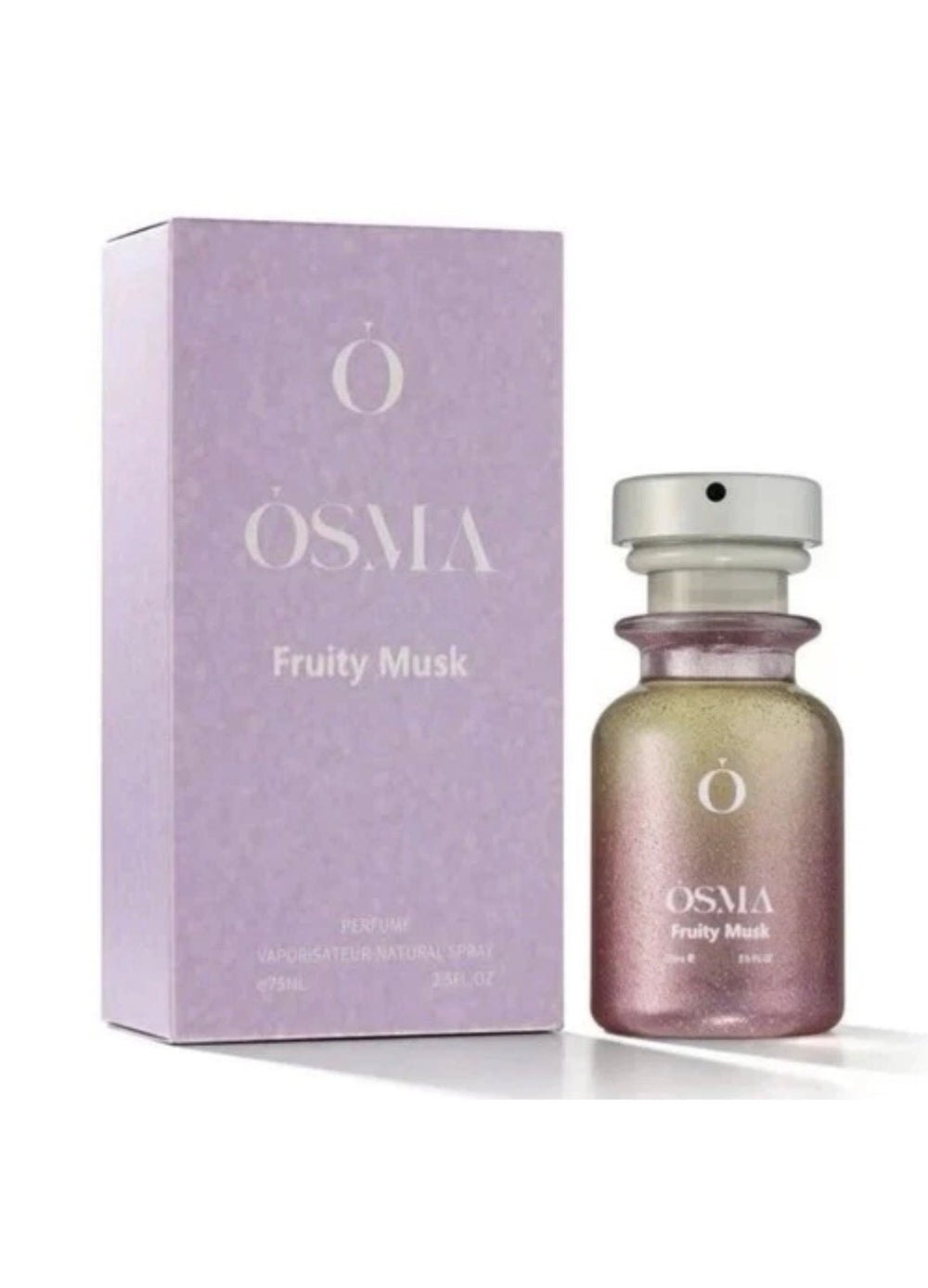 OSMA fruity-musk original bottle and matching package from catalogue
