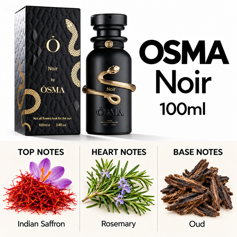 OSMA Noir – 100ml — top, heart and base fragrance notes
