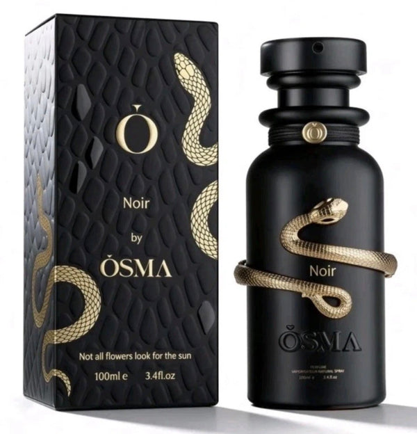 OSMA noir original bottle and matching package from catalogue