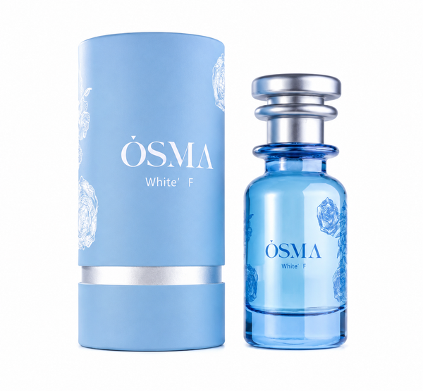 OSMA white-f original catalogue bottle and matching packaging