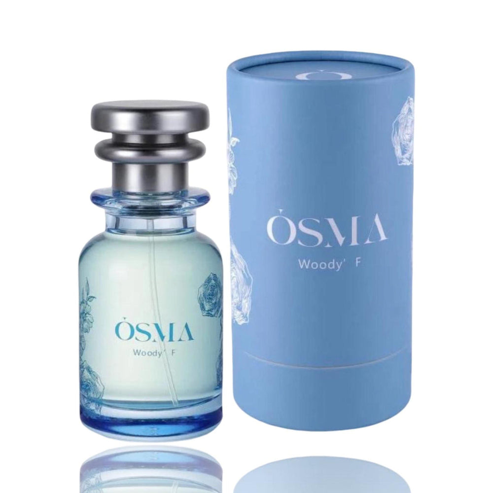 OSMA woody-f 75ml bottle and matching packaging