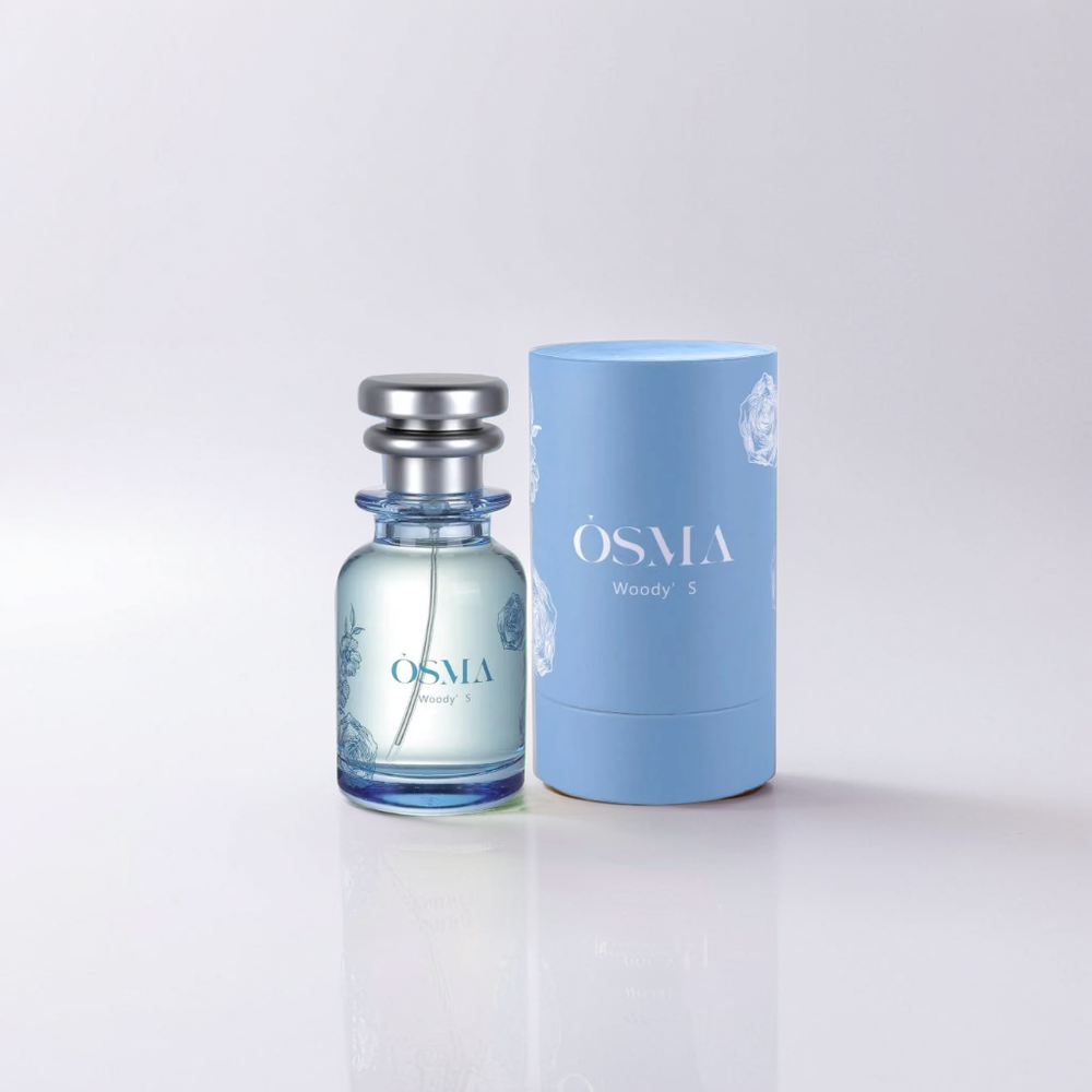 OSMA woody-s 75ml bottle and matching packaging