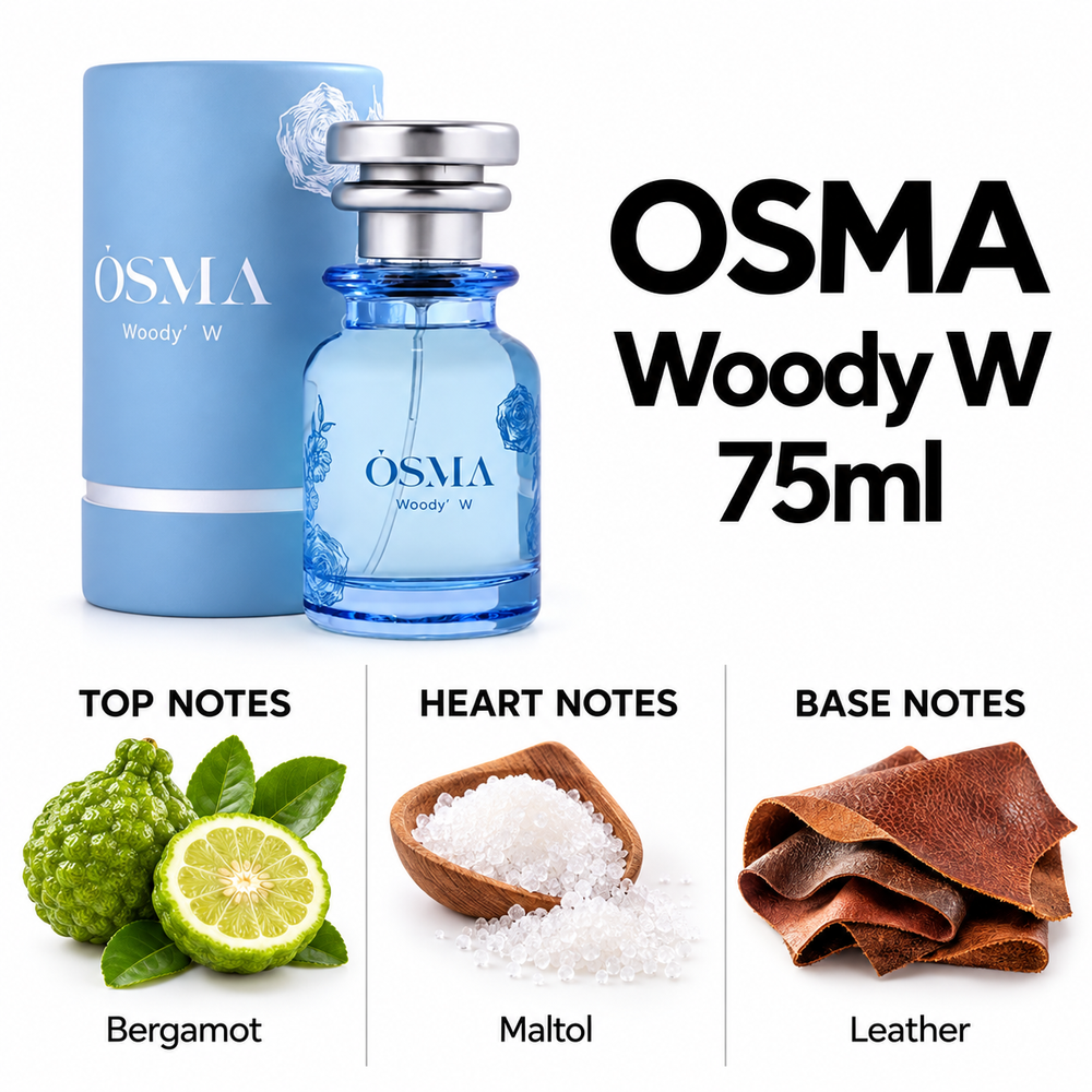 OSMA Woody W – 75ml — top, heart and base fragrance notes
