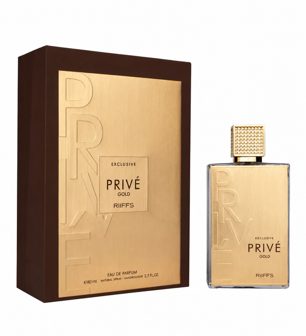 RIIFFS Prive Gold – 80ml bottle and box