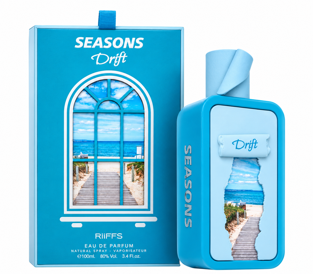 RIIFFS Seasons Drift – 100ml bottle and box