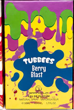 Tubbees Berry Blast genuine product packaging