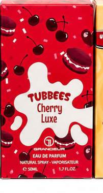 Tubbees Cherry Luxe genuine product packaging